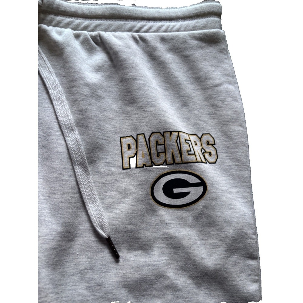 NFL Team Green Bay Packers Official Apparel  Men Gray Sweatpants Size Large 36"
